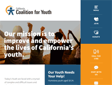 Tablet Screenshot of calyouth.org